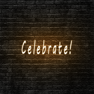 “Celebrate!” Neon Sign