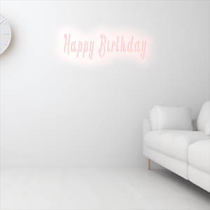 “Happy Birthday” Neon Sign