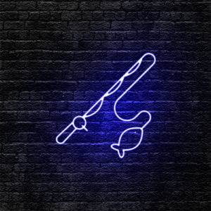 “Fishing Rod” Neon Sign